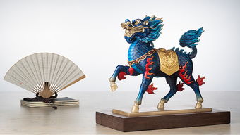 銅彩華章 威武麒麟彩繪擺件——家居美學的點睛之筆