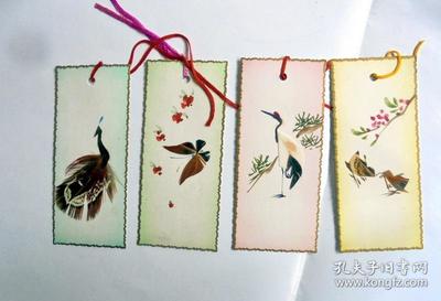 歲月珍藏 60、70年代中國羽毛水彩手繪書簽的藝術魅力